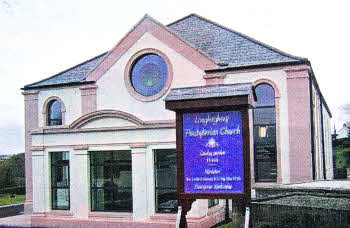 Loughaghery Presbyterian Church, Annahilt central to some of the family history research being carried out by Lisburn lady Caroline Holmes and Bedford lady Debbie Fairbrother.