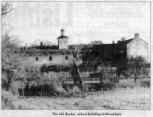 The old Quaker school building at Brookfield