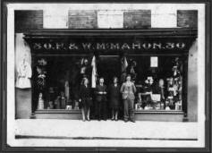 The photograph supplied to us by the late Mr. McMahon's daughter Mrs. Jennifer Lindsay, features, (left to right), Miss May Hull, Mr. Fred McMahon and Mrs. Isaac Collins. Unfortunately the name of the other gentlemen is not known.