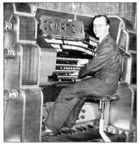 Stanley Wyllie at the world famous Ritz organ. 