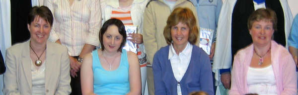 Sandra Murray, Joy Frazer, Celena Glover and Mary Glover - Sunday School Superintendent, pictured at the Children�s Gift Day Service at Aghalee Parish on Sunday 18th June.