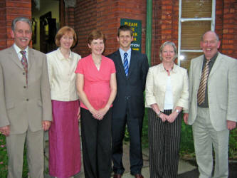 Pictured at Bible Sunday in Friends� School on Sunday evening 18th June is L to R:  Mr Maurice Gowdy, Mrs Elizabeth Dickson, Mrs Hilda Shepherd, Dr David Shepherd, Ms Linda Heggarty and Mr David Gamble.