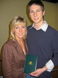 Mrs Margaret Miller and her son Ryan pictured at Bible Sunday in Friends� School on Sunday evening 18th June.