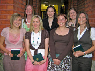 Pictured at Bible Sunday in Friends� School on Sunday evening 18th June is L to R: (front) Lauren Allen, Anna Cameron, Katie Laverick and Victoria Jordan - Head Girl. (back)  Rachel Taylor, Laura Kelly and Linzi Bell.