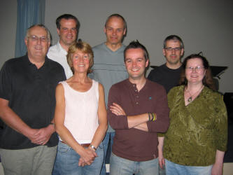 Pictured at a 24-hour Worship event at Lisburn Christian Fellowship last weekend is L to R: (front row) George and Melanie Hilary - LCF Church Leaders, Andi Oakes and Dolly Galloway. (back row) Raymond Robinson, Peter Galloway and Mark Wilkinson.