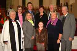 Members of the congregation who read the nine lessons at Nine Lessons and Carols by Candlelight in Saint John the Evangelist�s, Magherally last Sunday evening (17th December). L to R: (front) The Rev Elizabeth Hanna - Rector, Dorothea Stevenson - People�s Churchwarden, Dorothea Stevenson, Rebekah Spratt, Heather Griffin and Dessie Adair. (back row) Irene McKnight, John Baker - Rector�s Churchwarden, Hilary Menary and Bertie McRoberts.