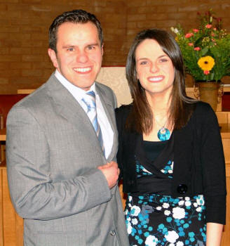 Pastor Nick Serb and his fianc' Michele Darragh.