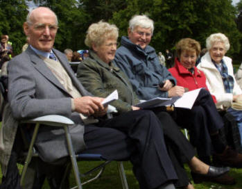 Pictured enjoying the Global Day of Prayer event in Wallace Park, Lisburn on Sunday afternoon are Hubert and Isobel Patterson, Annesley Anderson, Margaret Coulter and Betty Anderson.