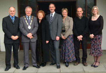 Pictured at morning worship in Kilmakee Presbyterian Church on Sunday 4th February are L to R: Graham Houston - Clerk of Session, Mayor - Councillor Trevor Lunn, Mayoress - Mrs Laureen Lunn, Rev Tom Wilson, Mrs Daphne Wilson, John Smyth - Treasurer and Julie-Ann Greenlee - Secretary.