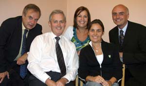 Lisburn Missionary Naomi Keefe pictured at the evening service in Sloan Street Presbyterian Church on Sunday 2nd September with her father and members of Sloan Street Missionary Committee. L to R: (seated) The Rev John Keefe and Naomi Keefe. (back row) Dr Brian Craig, Sharon Crieghton and Nelson Small.