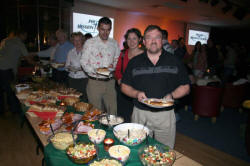 Members of the congregation and visitors tuck into the delicious selection of Polish food and mouth-watering desserts at the special service on Sunday evening (21st October) marking the first anniversary of Lisburn's Polish Mission Church.