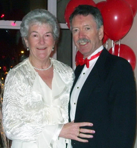 Dr Alan and Margaret McIlmoyle at the Valentine Ball in First Lisburn Presbyterian Church last Friday night (15th February).