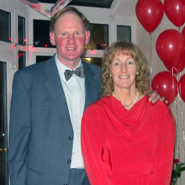 Michael and Susie Gilbert at the Valentine Ball in First Lisburn Presbyterian Church last Friday night (15th February).