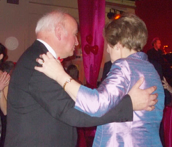 Perry Reid (Clerk of Session) and his wife Olive take to the floor at the Valentine Ball in First Lisburn Presbyterian Church last Friday night (15th February).