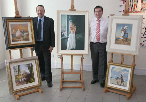 Carryduff Free Presbyterian Church members - Samuel Wade (left) and the minister, the Rev David McLaughlin