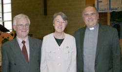 Rev Robert Wallace and his wife Barbara pictured with Circuit Superintendent, the Rev Brian Anderson, minister of Seymour Street Methodist, Lisburn.
