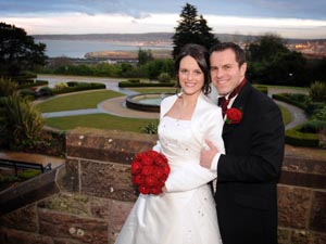 Nick and Michele pictured following their wedding in Mount Zion Free Methodist Church. (Photo by David Coote Photography, Ballygowan.) 