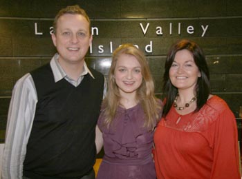 Mr John Coates pictured with his wife Janet and daughter Aimee.