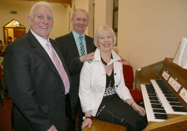 Robert Graham (Elder) pictured with his daughter Roberta Adams and son-in-law Jim.