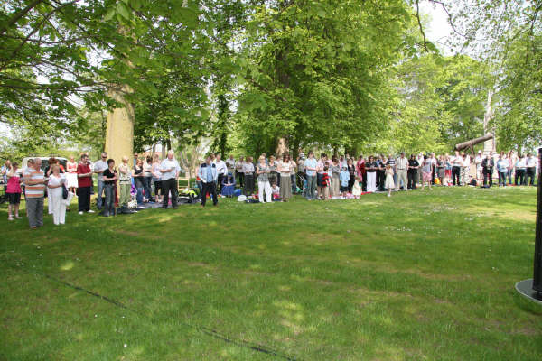 Members of local congregations pictured at last year’s event in Castle Gardens.