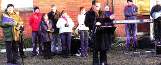 The Rev John Brackenridge delivers his Easter morning message of a 'new beginning' in Christ's resurrection at the Dawn Service in Castle Gardens, Lisburn on Easter Sunday.