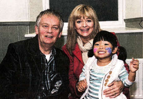 Ray and Linda Martin with Raine pictured at the 'Light for Life' event.