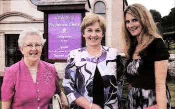Minister's Wives - Mrs Maxine McConaghy, Mrs Patricia Carson and Mrs Laura Patterson.