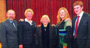 GB Captain Karen Carson with her husband, Les, mother Joan Browne (Founder Captain 1970-1976) and son Scott and his girlfriend Ruth Kearney.