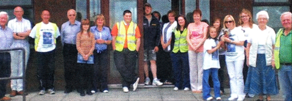 Members of Maghaberry Elim Church prepare for their Walk for Africa around the village roads