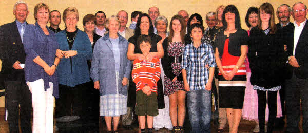 UK and Ireland Ministry Leader James Henderson, far left, with the new congregation of Grace Communion Lisburn and guests at its inaugural meeting.