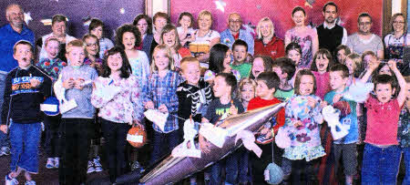 Young people and leaders who participated in the highly successful annual Bible Week at Maghaberry Elim Church.