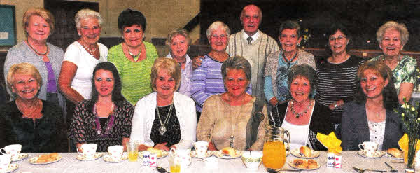 Christ Church Parish Choir members (back row) with some parishioners and visitors who enjoyed an excellent lunch prior to the first of three 'Music in May' lunchtime concerts in Christ Church Parish, Lisburn