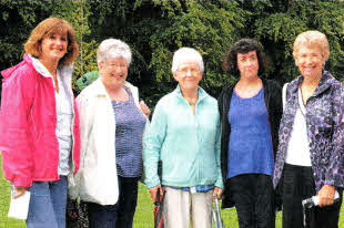 Evelyn Whyte (Deaconess) and some ladies from First Lisburn Presbyterian Church.