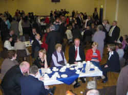 After the Service of Ordination ladies of the congregation served an excellent supper in the Church Lecture Hall.