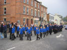 1st Lisburn Boys� Brigade Junior Section and Company Section picturing going into Railway Street Presbyterian Church on Sunday 16th October 2005 for a Youth Work Commissioning Service. 