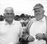 Gordon Clarke, left, chats to Alan Bell at the Harry Ferguson Celebration Committee Show. BL34-410SM