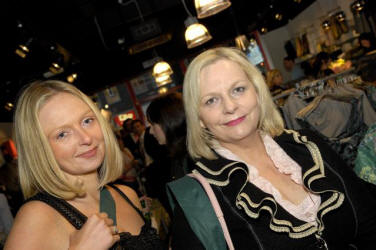 Emma and Sylvia Kelly pick up a few bargains at the opening night of �ICHI�, the great new fashion store in Lisburn last Thursday (19th April).