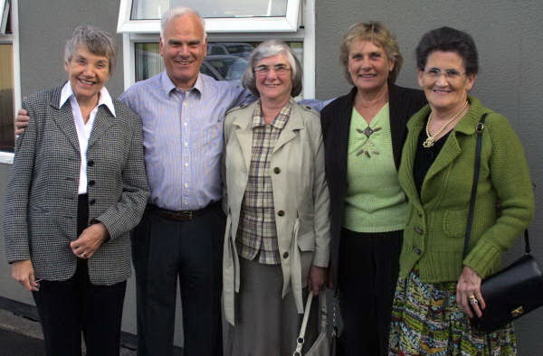 Former pupil Clarence Morton recalled many happy memories with his 1940s Tullymacarette classmates Marjorie Cushnie (nee Kelly), Evelyn Wilson (nee McCrum), Sheila Martin (nee McCrum) and Ida Fitzsimmons (nee Alderice) when they met at an �Open Night� at Tullymacarette Primary School on Friday 1st June marking the forthcoming closure of the school this summer.