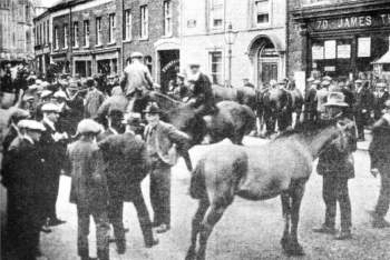 A Horse Fair at Market Place in Lisburn