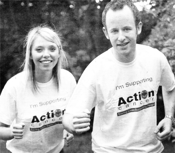 Claire Kearney and Steven Fairfield who will be running the Budapest Marathon in aid of Action Cancer. A pub quiz will be held before the marathon in Hagues Bar to raise money for the cause US2107-401 PM