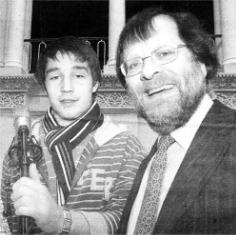 Matthew Nesbitt, Friends School and David Byers, Chief Executive of the Ulster Orchestra