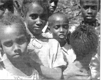 Some of the children who came to Janice for dental treatment