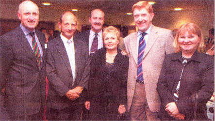 Mr Joe Stewart, PSNI; District Commander, Chief SuperIntendant, Henry Ervine; Mr Ken Henning, Mrs Carol Henning, Mrs Deidre McCausland and Assistant Chief Constable, Duncan McCausland.