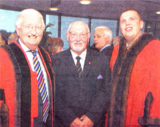Deputy Mayor, Cllr Ronnie Crawford; Mr John Jamieson and Cllr Andrew Ewing