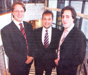 Cllr Mark Dunn, Mayor of Larne; Cllr David Archer and Mr John Hussey