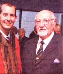 Alderman Edwin Poots with Mr John Jamieson at the Beating Retreat Ceremony