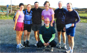 The Irish team who took part in the Welsh `adventure race'.