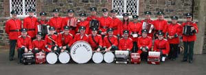 Bailiesmills Accordion Band pictured at a recent �Praise and Thanksgiving Service� in Ballinderry Parish Church marking the centenary of Roses Lane Ends Flute Band