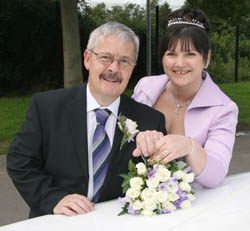 John and Lillian pictured after their wedding.