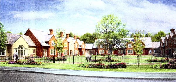 An artists' impression of how the residential development off Hillhall Road would look.